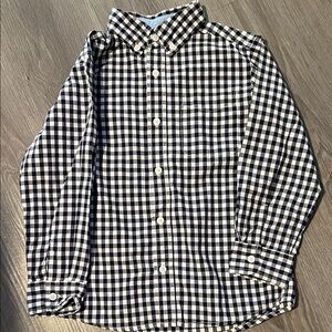 OshKosh B'gosh Black and White Checkered Button Down Shirt